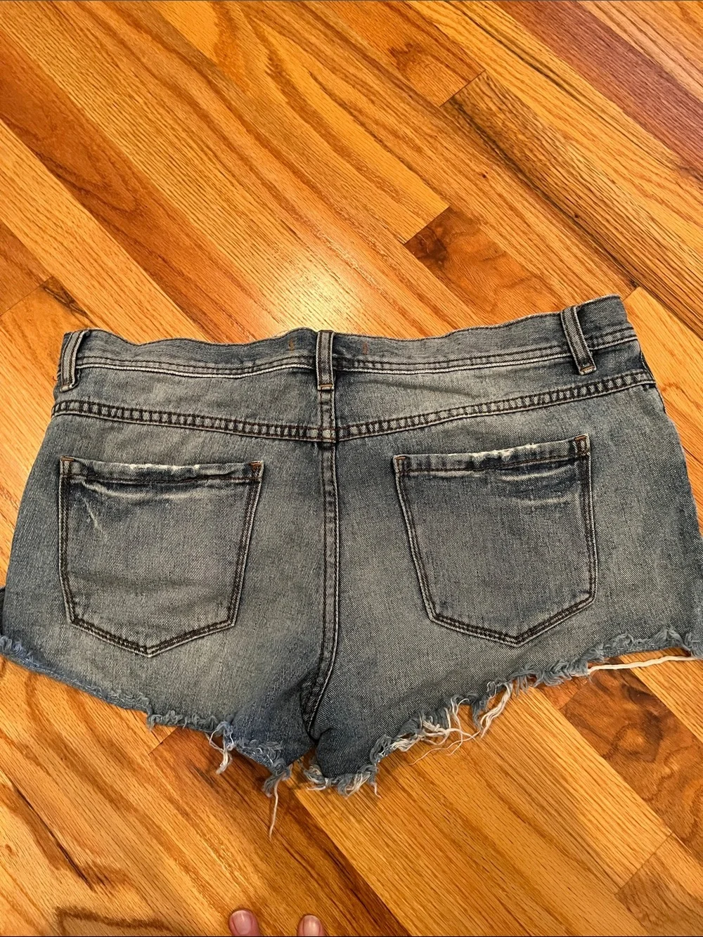 Free People Denim Women's Micro Shorts - Distressed size 29